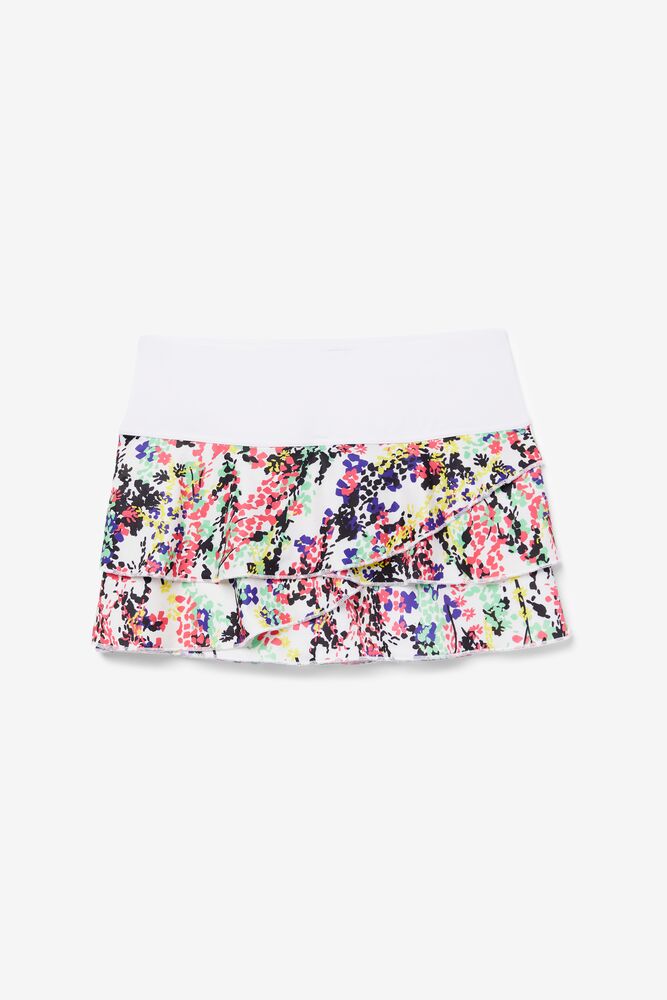 Pickleball Tiered Printed Skort 106 Femme|WBRR-61544381