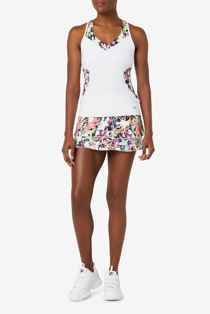 Pickleball Tiered Printed Skort 106 Femme|WBRR-61544381