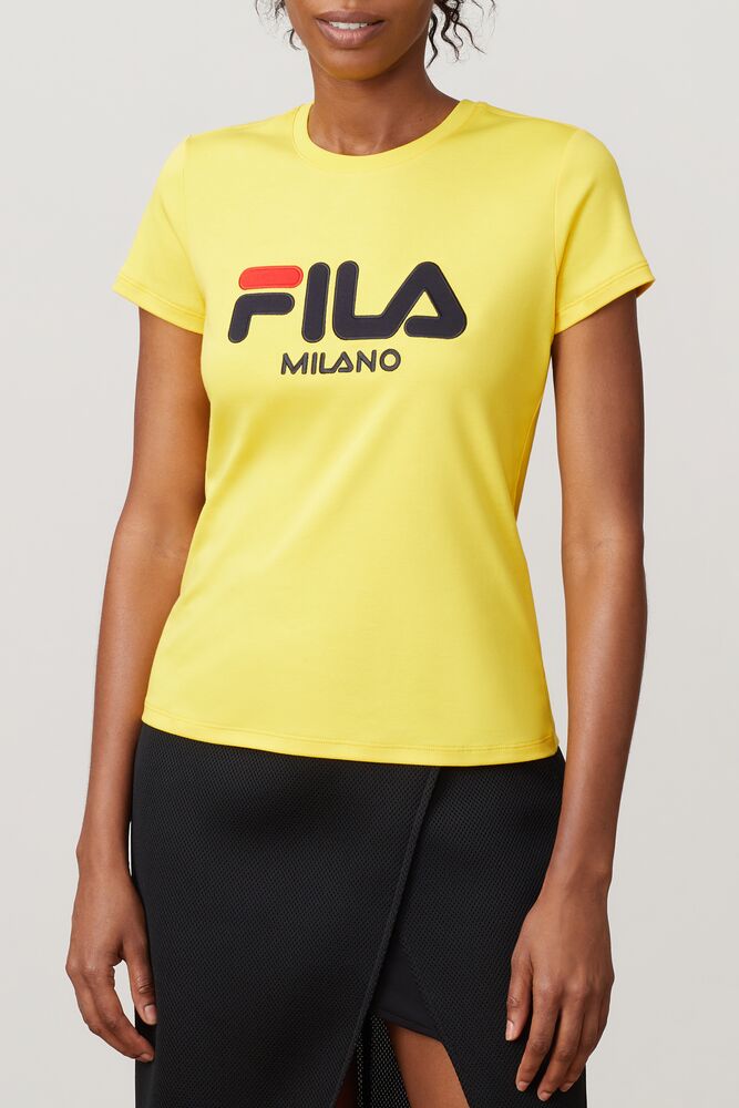 Fila Milano Short Sleeve Femme|JDED-08235378